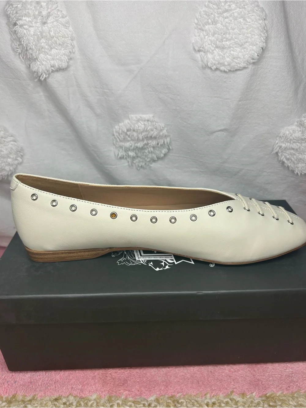 Anthropologie Silent D Lonny Grommet Lace-Up Flats